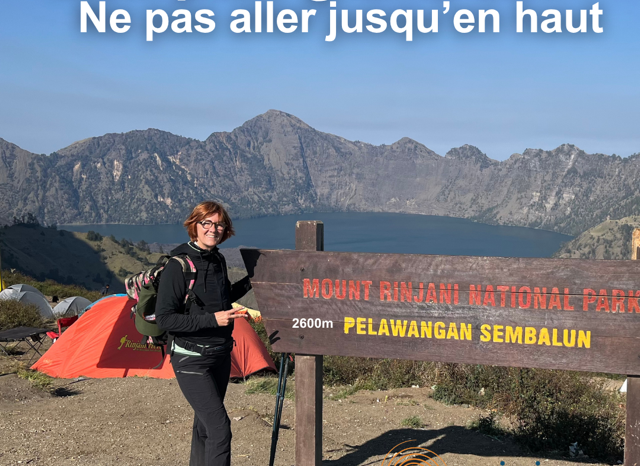 Mon plus grand défi, ne pas aller jusqu’en haut.